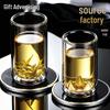 Double-Walled Transparent Glass Tea Cup - High Temperature Resistant, Ideal for Home or Office.