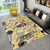 3D Music Musical Note Piano Art Area Rug Large,Carpet Rug for Living Room Bedroom Sofa Doormat Decor,Child Non-slip Floor Mat