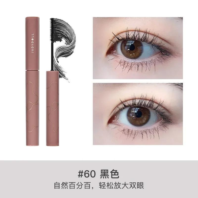Judydoll Mascara Tubo in Acciaio Impermeabile Sottile Senza Macchie Marrone Arricciante Metallo Piccolo Tubo Argentato Mascara