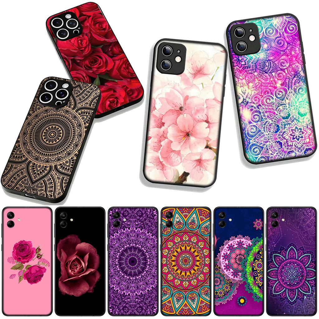 Hülle für Xiaomi Redmi 15 A5 9A 9T 10A 10C 9C NFC 15C Note 11 9 10 Pro 8T 4G 5G Handyhülle Florales Paisley Rose Blume Mandala