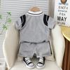 2Stk/Sets Sommer Baby Mädchen Kleidung Anzug Kinder Jungen Mode T-Shirt + Shorts Kleinkind Lässiges Sportkostüm Kinder Trainingsanzüge Sommer