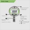 25MPA 3600PSI Digital Pressure Gauge With NPT1/4 G1/2 M10*1 Interface 1%FS Accuracy Hydraulic Air Gas Water Oil Pressure Gauge