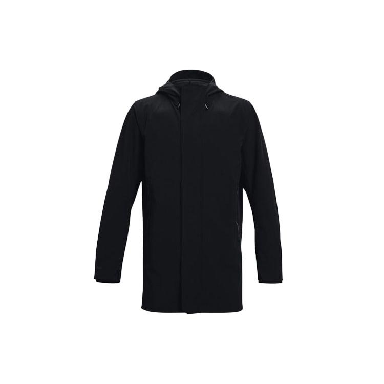 Мужские куртки Under Armour RUSH Черные С капюшоном Умеренные Другие 1364904-001 S