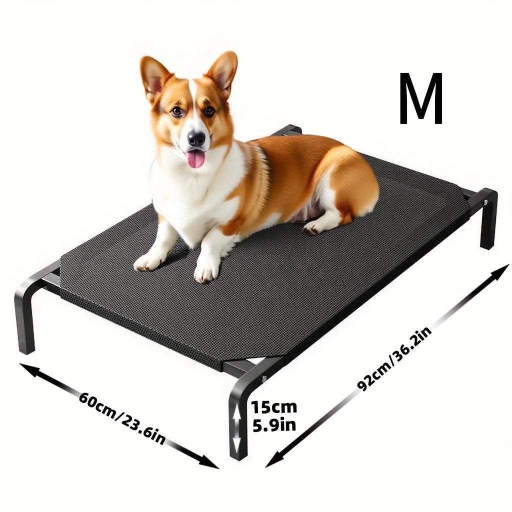 Portable Foldable Dog Bed - Moisture-Resistant Polyester Pet Bed with Removable Cover, All-Season Comfort - Easy Assembly Indoor/Outdoor Use