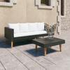 Day and Night - Day and Night 2-piece Garden Furniture Set and Black Synthetic Rattan Cushions