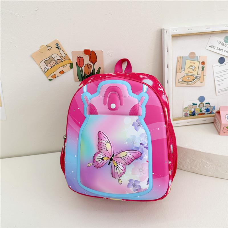 Cute Cartoon Themed Toddler Backpack For Kindergarten Lightweight Fun Design красный
