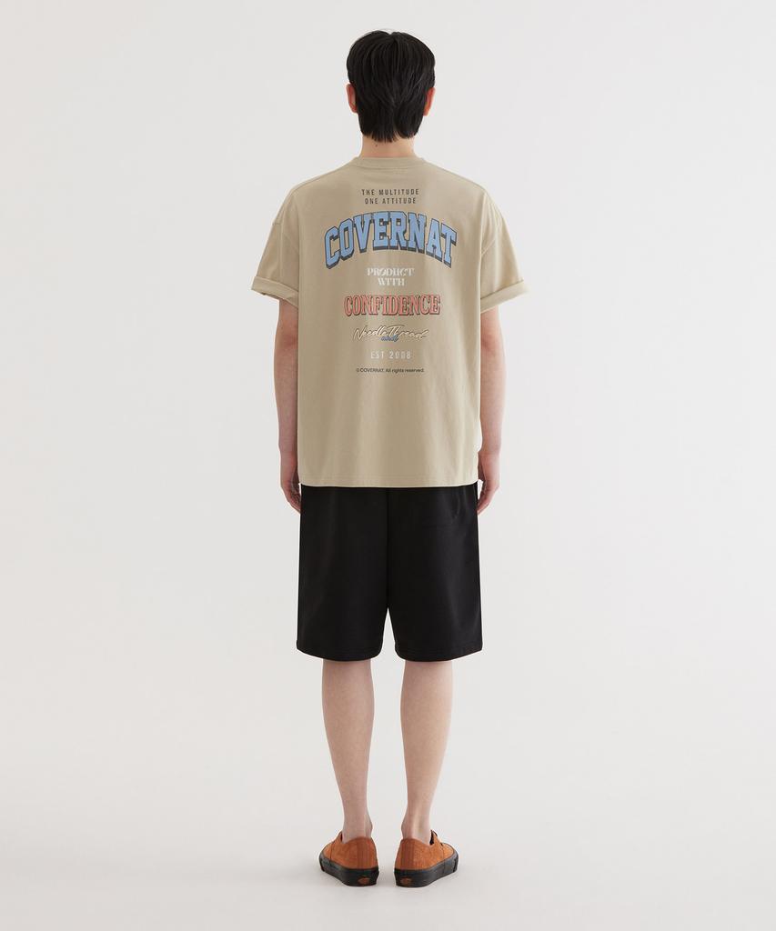 COVERNAT Regular C Logo Sweat Shorts Black