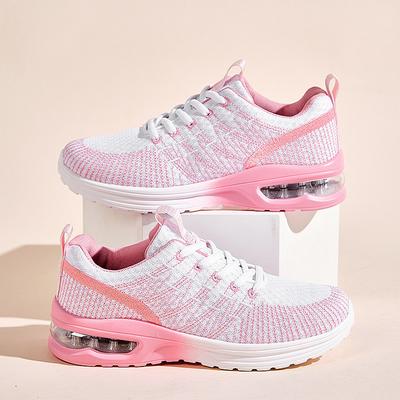 Fashion Pink Ladies Shoes Sneakers for Women Soft Bottom Casual Sneaker Mesh Breathable Sale Large Size 42 Summer Air Cushion Lady