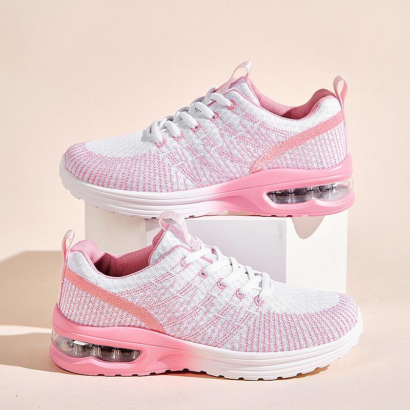Pink Ladies Shoes Sneakers for Women Soft Bottom Casual Sneaker Mesh Breathable Sale Large Size 42 Summer Air Cushion Lady