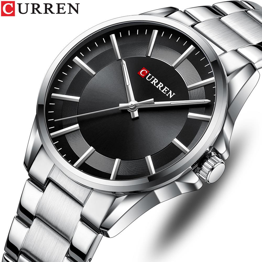 CURREN 8429 Men's Business Casual Quartz Steel Band Wristwatch