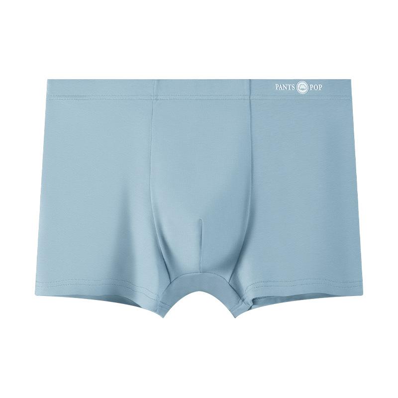 

Мужское хлопковое нижнее белье однотонное осенне-зимнее трусы с плоским углом антибактериальное дышащее со средней посадкой мужские шорты 3XL