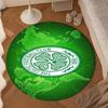 1PC rug Cel-tic Football Club Crest Round mat Home Decor, Chair rug For livingroom,Bedroom, doormat home decor Birthday Gift Christmas Gifts