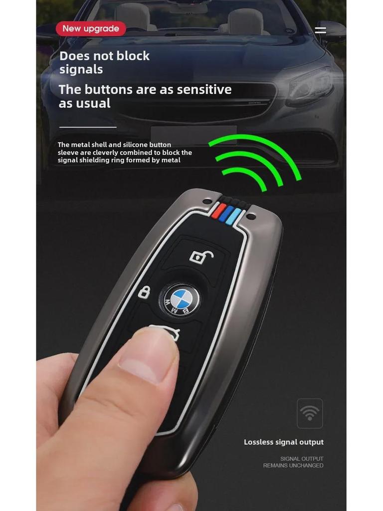 BMW kulcstartó készlet: Fém kagyló csattal 3-as sorozathoz, X5, 525, 320li, 7-es sorozathoz.