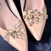 2PCS Crystal Shoe Clips Wedding Bridal Shoe Buckles Rhinestones Shoe Flowers for Party Decoration Wedding Craft Acces
