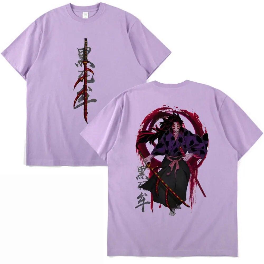 Japan Anime Demon Slayer T-skjorte Rengoku Kyoujurou Kimetsu No Yaiba T-skjorter Casual Bomull Oversized Kortarmet T-skjorte Unisex