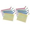 10 Pcs B4 Document Organizers File Folders Receipt Storage Bag Document Bag Zip Bag for Student Teacher F19E