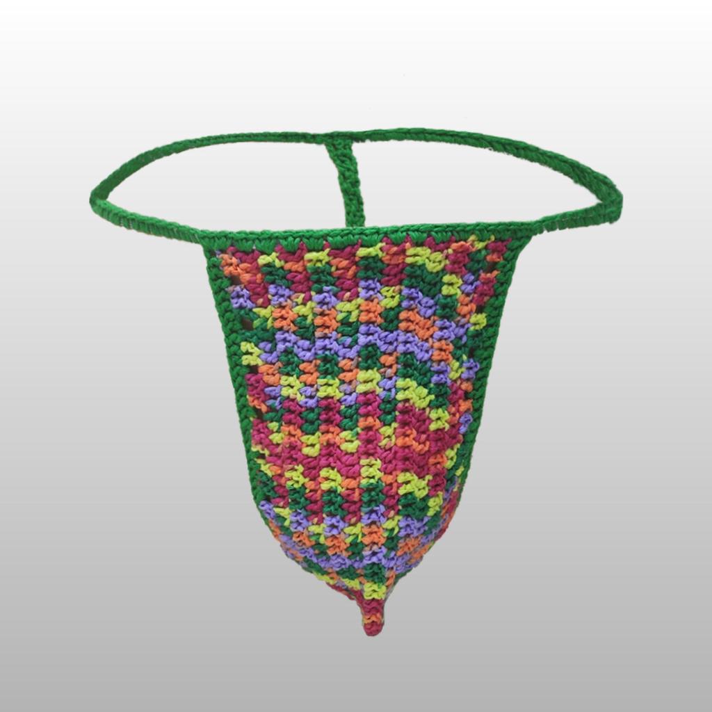 Men's Tie-Dye Thong Swim Trunks - Sexy & Breathable