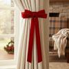1/2pcs Christmas Bows Christmas Staircase Wreath Bows for Christmas Tree Topper Wreaths Mantle
