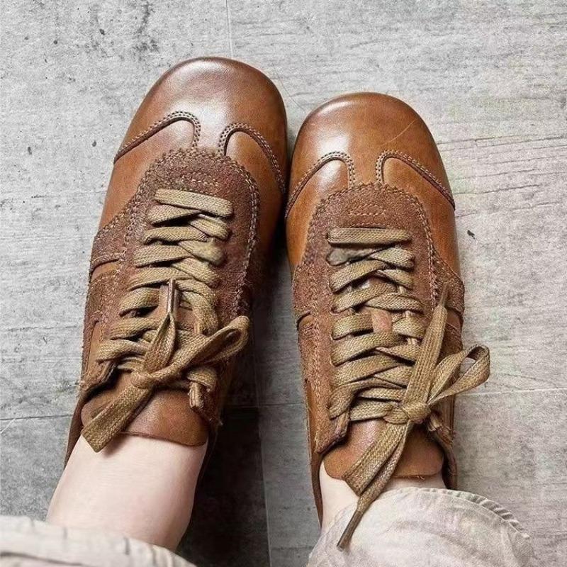 Femmes Allemand Trainers 2025 New Casual Jogging Sneakers Board Shoes Lace Up Flat Trainers Women's Outdoor Walking Shoe