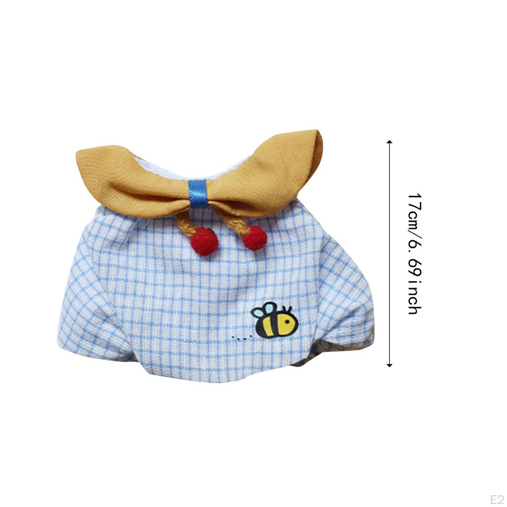 Mini 6inch Doll Dress Outfit Stylish Multifunction Soft Toys Stuffed Toy Cloth for