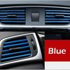 10pcs/lot Car-styling Plating Air Outlet Trim Strip Interior Air Vent Grille Switch Rim Trim Outlet Decoration Strip DIY