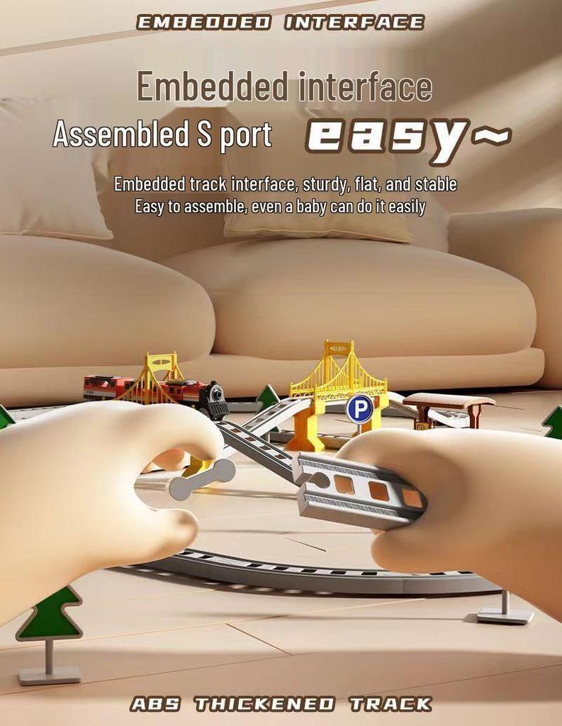 Free Shipping Assembled Fuxing Hao High-Speed Electric Train Set for Toddlers