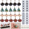 Fake Nails Tips Practice Holder Resin Mold for Press On Nails,Crystal Epoxy Mold DIY Nail Display Stand Silicone Mold