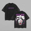 Jujutsu Kaisen Gojo Satoru T Shirt Purple Neon Graphic Men Acid Wash Oversized Streetwear Anime Vintage Cotton Top Tee