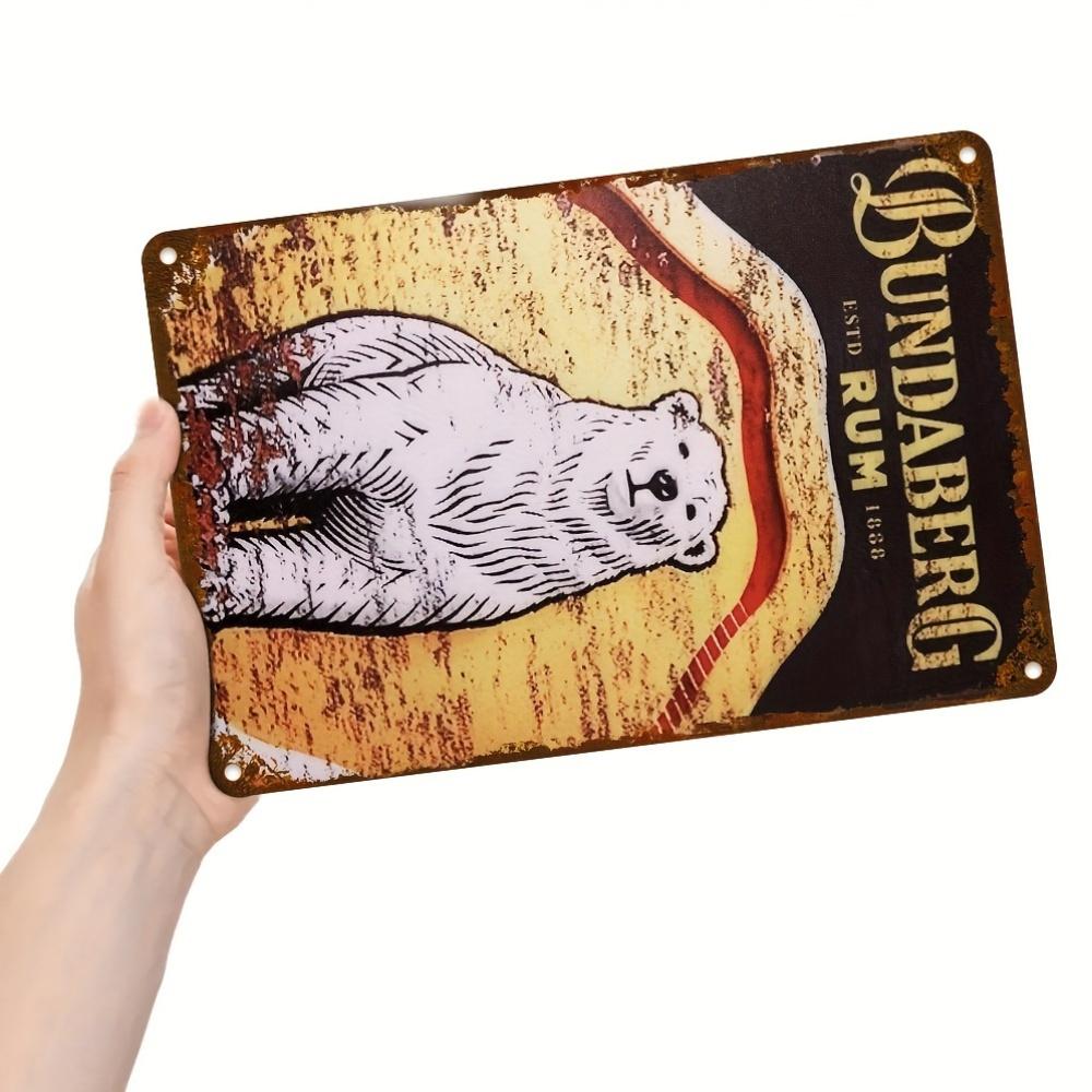 Bundaberg Rum 1888 Vintage Wall Sign - Aluminum, 7.87x11.81 Inches, Indoor/Outdoor Use