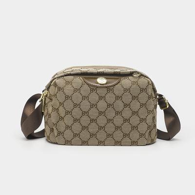 Summer Retro Printed Women's Crossbody Bag, Fashionable, Simple and Niche Design, Single-shoulder Hand-held Mom Bag