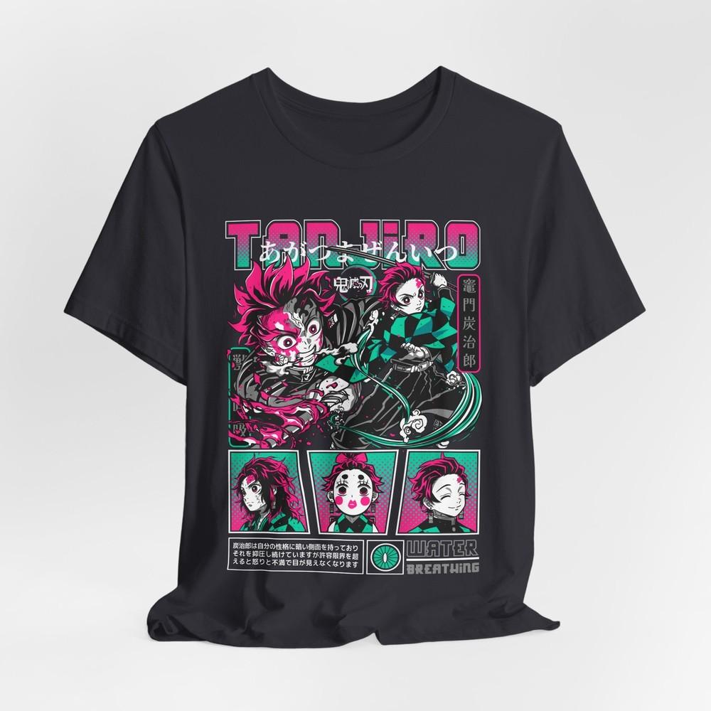 Tanjiro Graphic Tee Demon Slayer Anime Shirt Japanese Manga Merch Tanjiro S