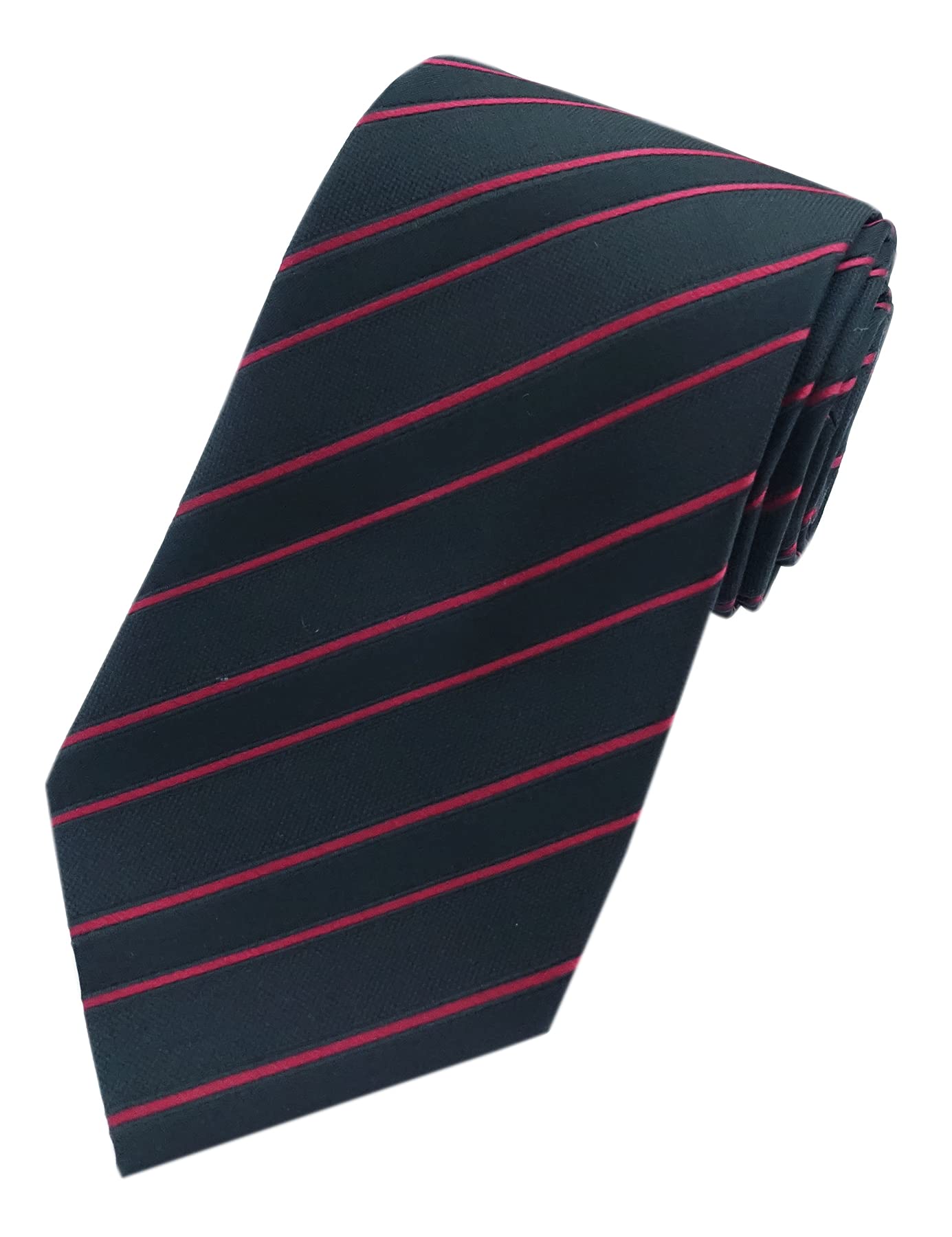 [Towergem] Men s XL Tie, Polyester Woven Jacquard Stripe, Extra Long, 160cm