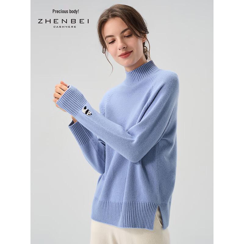 

Zhenbei Women s Winter Cashmere Mock Neck Pullover Sweater 31119 M (100)