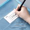 A4 Transparent Nylon Mesh File Bag - Test Paper Archive, Document Storage, Student Pencil Case, Office Zipper Bag (A5/A6)