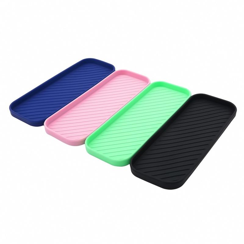Silicone Soap Dish Storage Holder Soap Box Plate Tray Shower Soap Holder Draining Kitchen Sink Sponge Holder