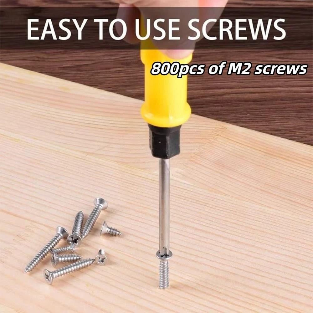Cross Phillips Self-tapping Screws 304 Stainless Steel Wood Screws  Furniture Assembly
