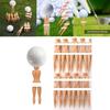Premium Womens Golf Tees Flesh-colored Plastic Tees For Enhanced Golf Performance