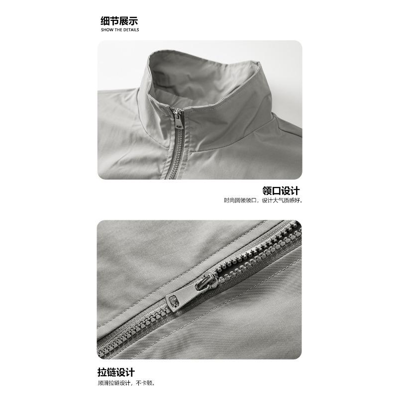 Zipper High Collar Solid Color Autumn and Winter American Retro Jacket Loose Casual Jacket Top