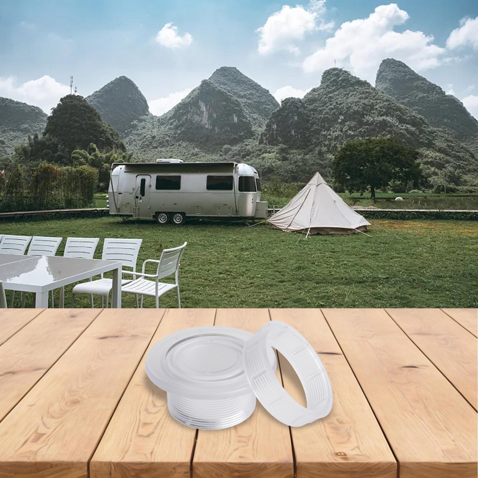 

Parasol Umbrella Hole Ring And Cap Set Table Umbrella Fit For Outdoors RV Sunshade Hole Ring Cap Garden Tool