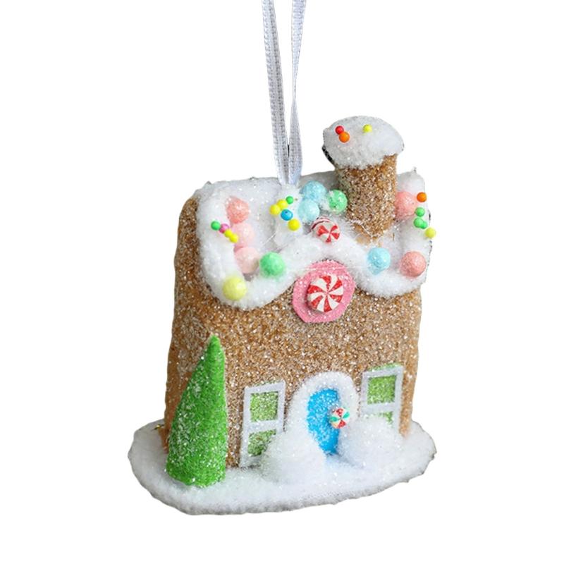 

Christmas Tree Hanging Pendant Ice Cream/Cottage/Snowman/Horse Ornament for Holidays Home Decoration Party Supplies