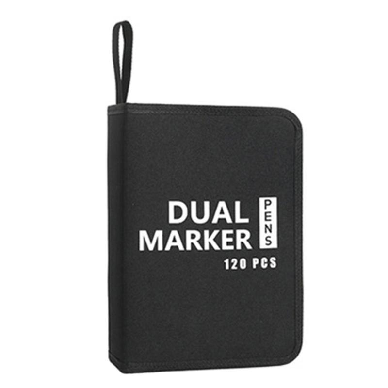 Drawing Pencil Case Large Capacity Pencil Case 60/72/100/120 Slots Coloring Pencil Holder Case Art Marker Carrying Case
