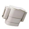 Hanging Trash Can with Lid Large Capacity Wall Mounted Garbage Can for Kitchen Cabinet Bathroom Light Gray