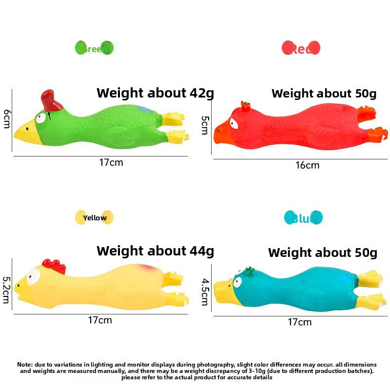 Pet Toys Made of Natural Latex, Releasing The "chick Copulation" Sound, Highly Durable and Easy To Chew Latex Toys for Chickens and Dogs.