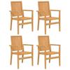 VidaXL Ensemble à dîner de jardin 5 pcs Bois de teck massif 3157915