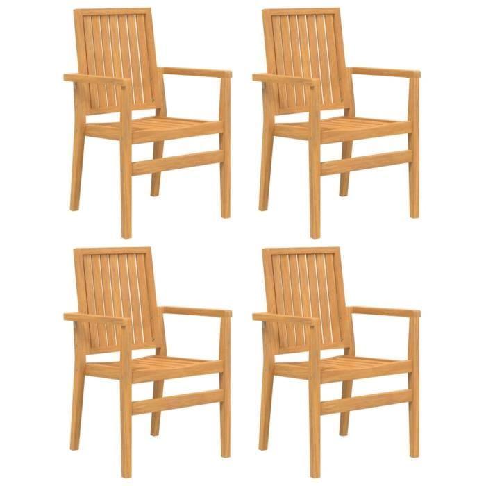 VidaXL Ensemble à dîner de jardin 5 pcs Bois de teck massif 3157915