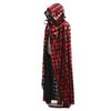 Halloween Cloak Long Hooded Cape with Blood Spider Web Print for Kids Adults Halloween Party Dress Up Accessory for Performance Cosplay Masquerade