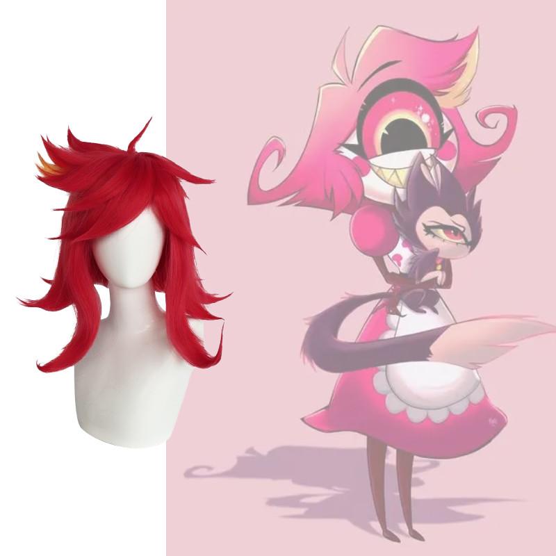 Hazbin Hotel Niffty Cosplay Wig With Layered Topper For Costume Parties And Role Play