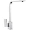 TLXT Black Square Kitchen Sink Faucet
