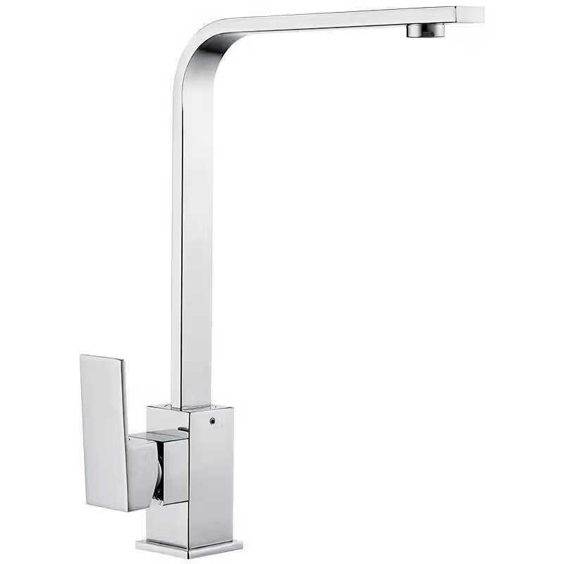 TLXT Black Square Kitchen Sink Faucet