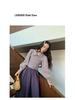 Interpret Beauty 2025 Early Spring French Retro Gingham Puff Sleeve Tie-Waist Women's Shirt